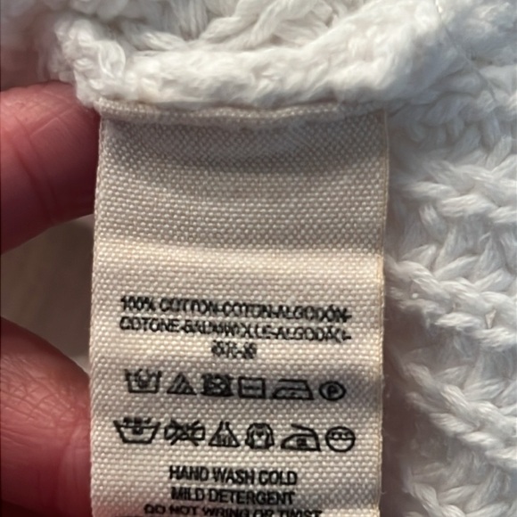 Free People Damsel White Bell Sleeve Knit Sweater SZ XS - Picture 6 of 6